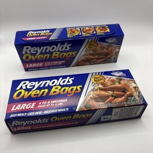 VintagePack Of (2) REYNOLDS‎ Oven Bags Large 5 Bags Each, 10 Total 14x20" 1996